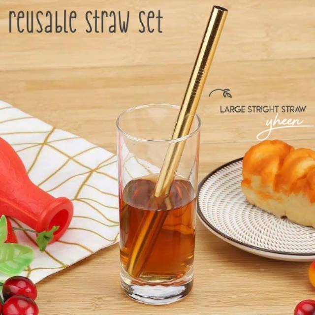 Reusable Straw / Stainless Straw / Sedotan Stainless / Sedotan Reusable