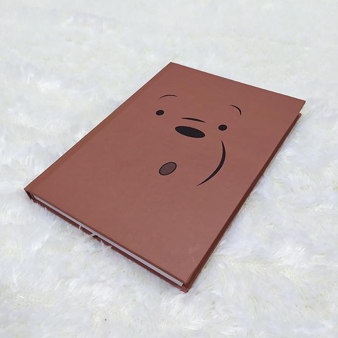 

Buku Catatan - Notebook We bare bears - uk. A5, 100 lbr, Hard Cover - GRIZZLY 2 Kode 740