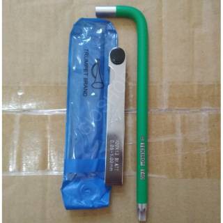 Tekiro kunci stel klep 2pcs set - fuller gauge set 2 pcs L klep puler set - alat perkakas - stelan klep motor-1