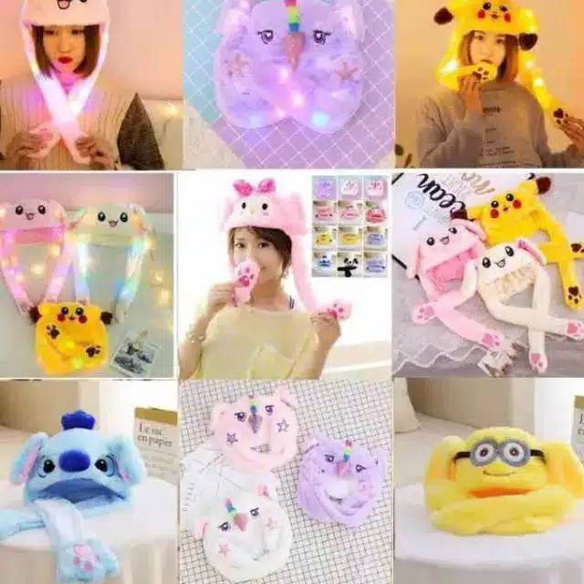 ⭐BAGUS⭐ BUNNY HAT LED MUSIK / BUNNY HAT