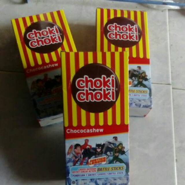 

{ 1 Box Isi 20pcs } Choki Choki Chococashew - Choki Choki Coklat Pasta 180gr