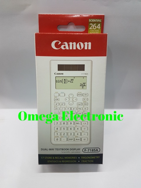 Canon F-718SGA Scientific Calculator Kalkulator Ilmiah Sekolah F-718S