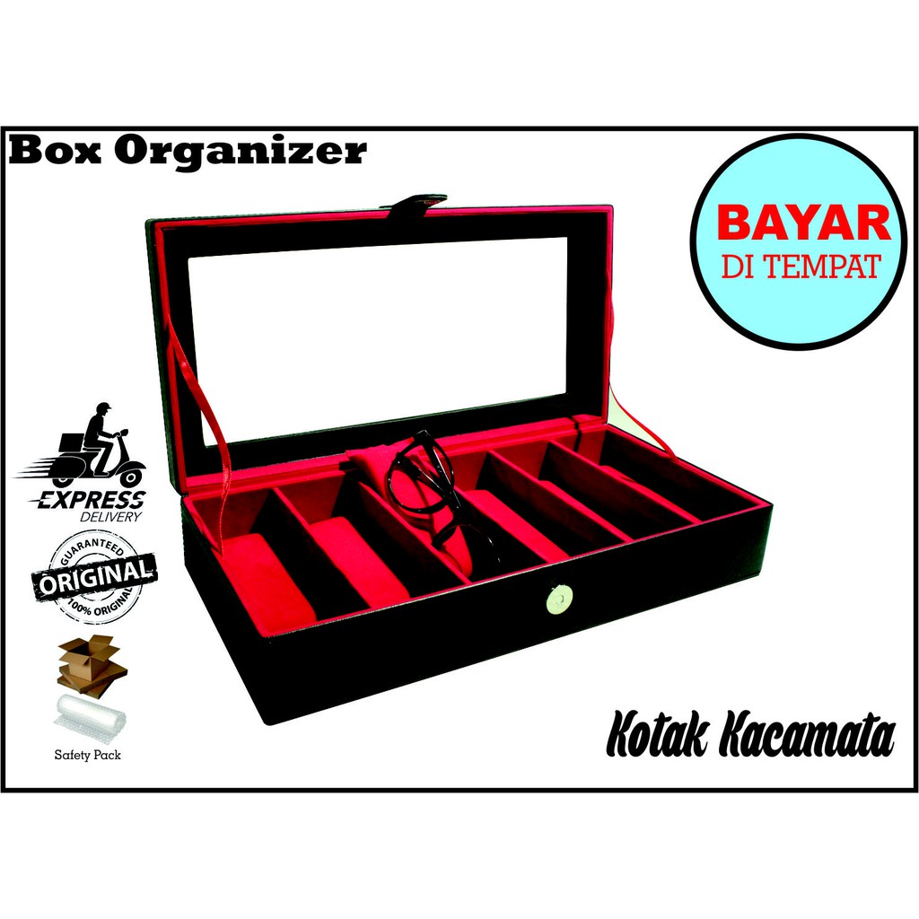 Kotak Kacamata Isi 6 Full Color  / Box Kacamata / Tempat Kacamata / Glasses Box