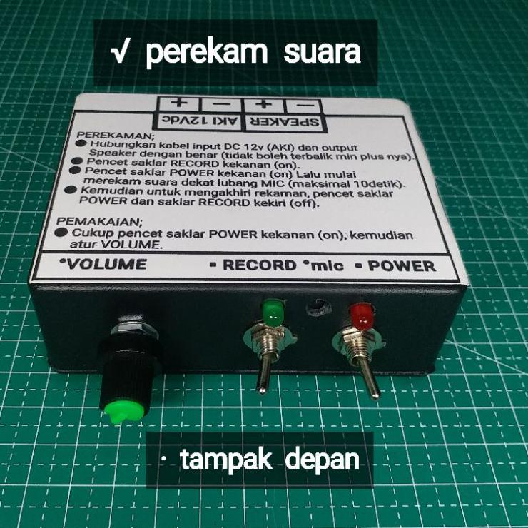 Stok terbatas.. Perekam suara 10 detik ampli speaker jualan keliling pengeras suara amplifier spiker pedagang jualan di motor gerobak asongan susu kedelai tahu bulat roti donat es cendol es krim spiker toa horn voice recorder 12v dc aki