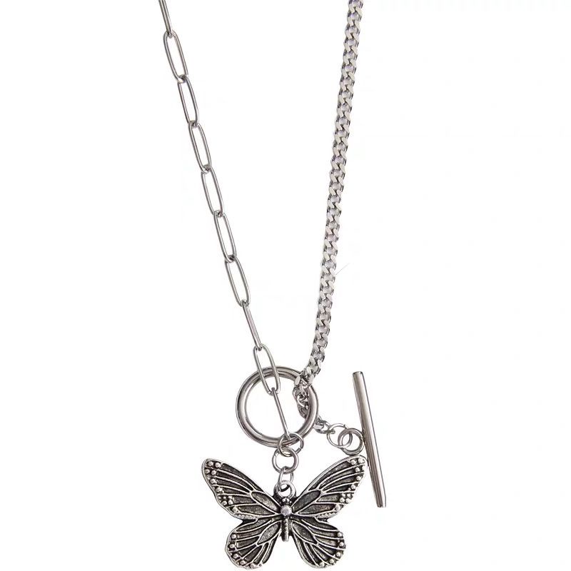 Butterfly Necklace Accessories Clavicle Chain Hip Hop Trend