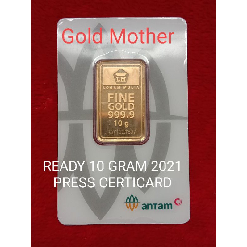 EMAS ANTAM 10 GRAM LOGAM MULIA PRESS CERTICARD TERBARU 2021