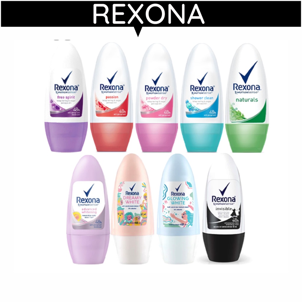 REXONA DEODORANT ROLL ON WOMEN/MEN/ANTI BAU KETIAK/REXONA PROA WANITA