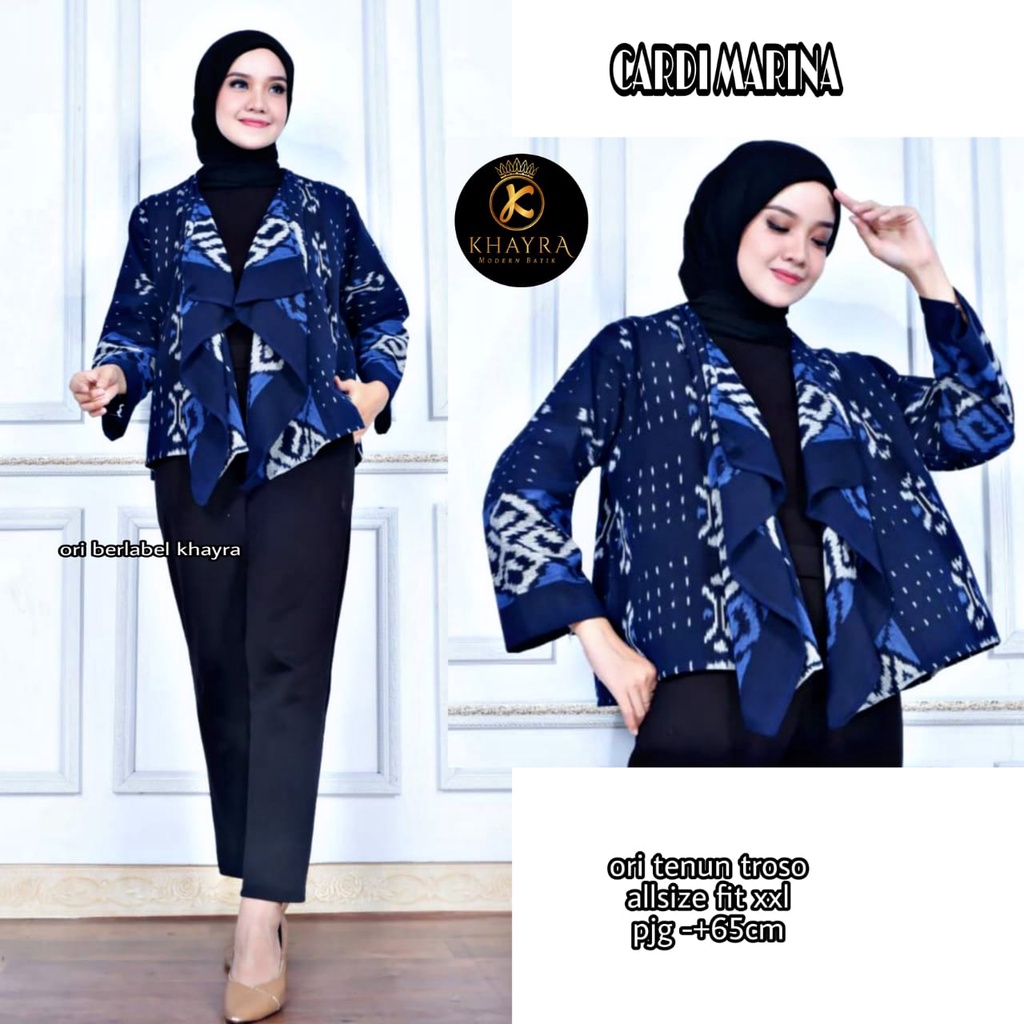 Cardi marina ori tenun troso outer trendy