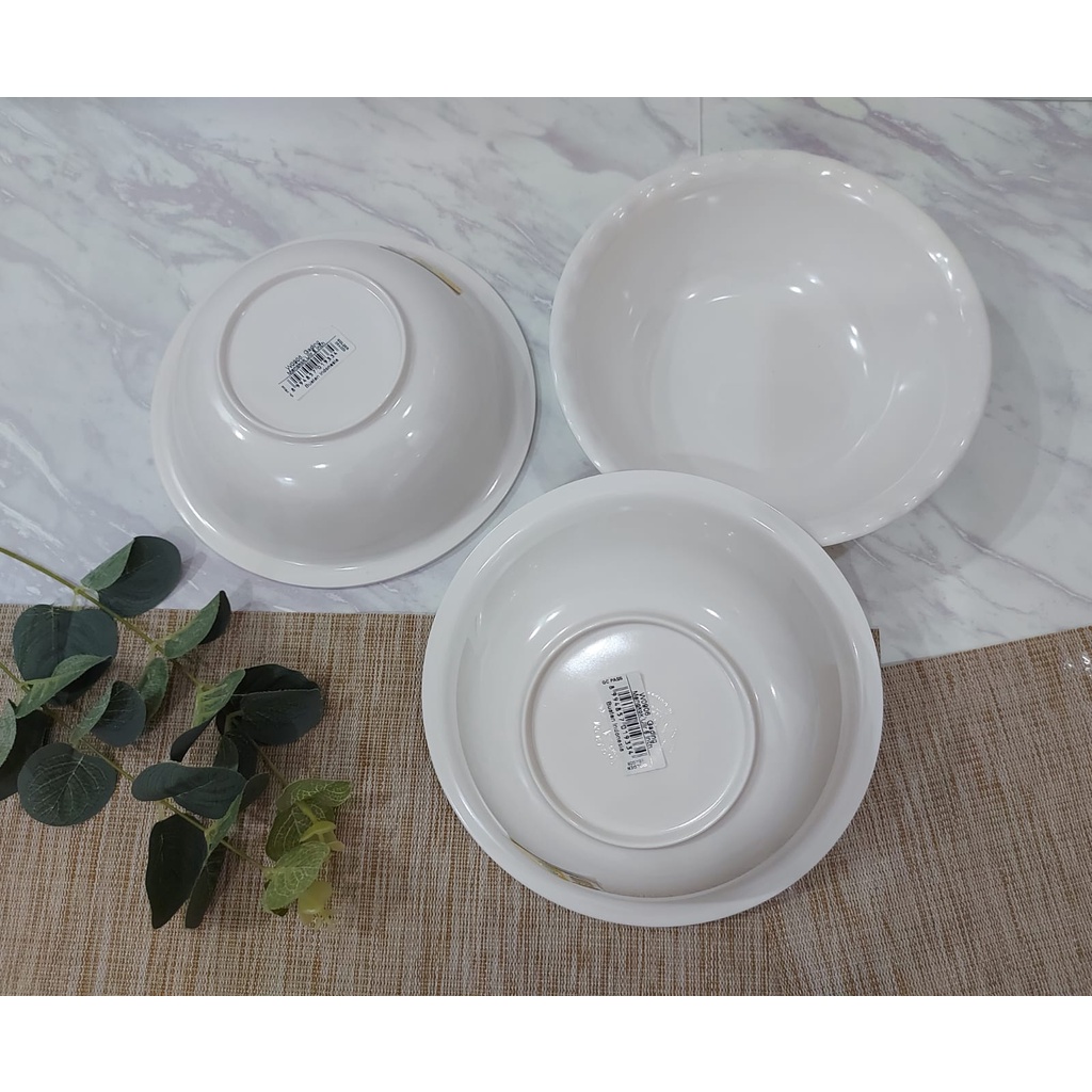 GOLDEN DRAGON Mangkok Mie W0906 GADING (3 PCS) Mangkok Melamin 6 inch