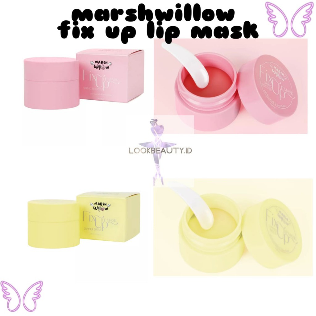 MARSHWILLOW FIX UP LIP MASK SPRING BOOSTER &amp; SUMMER BREEZE / LIP MASK MARSHWILLOW ORIGINAL EMINA