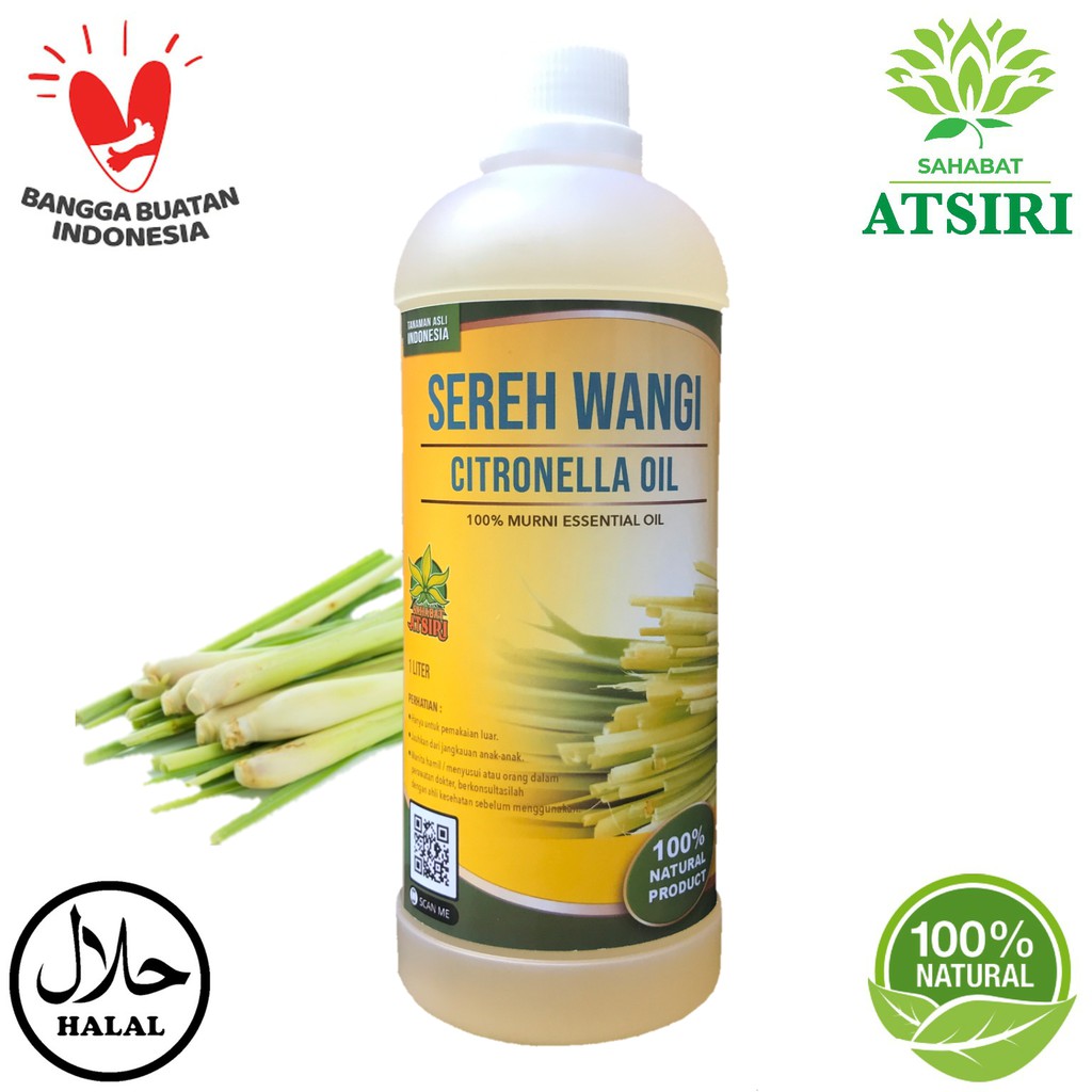 Citronella Pure Essential Oil 1 Liter│Minyak Atsiri Sereh Wangi Murni