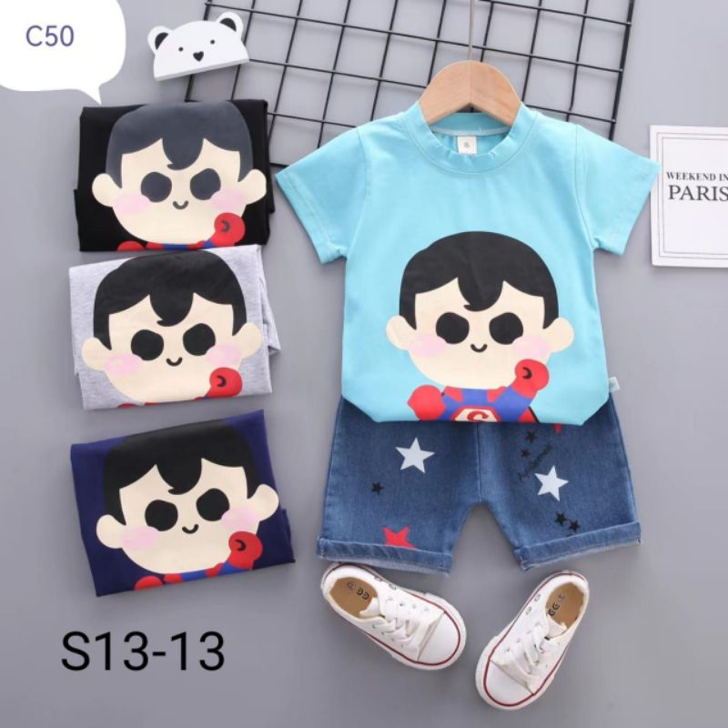 SETELAN BAJU ANAK PREMIUM MOTIF USIA 1-4th / SETELEAN ANAK / BAJU ANAK / SETELAN ANAK KOREA