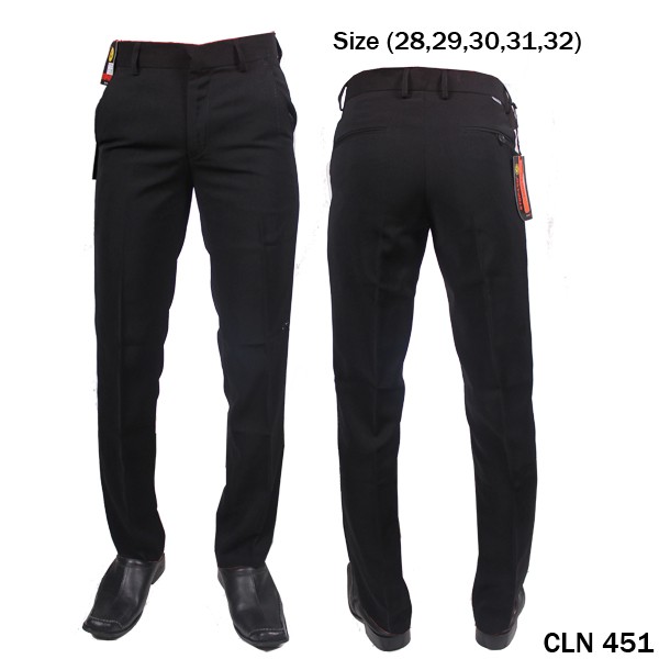 Celana Formal Katun Hitam – CLN 451