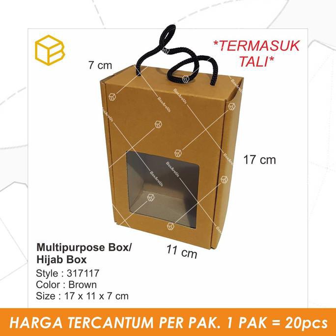 

Buruan Beli] 317117 - Hijab Box, Multipurpose Box, Souvenir, Packaging, Kotak - Tali Coklat