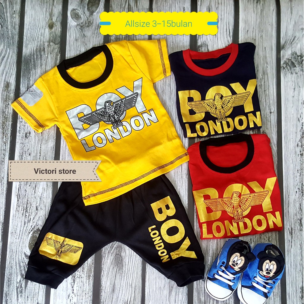 Baju anak setelan bayi boy london p02