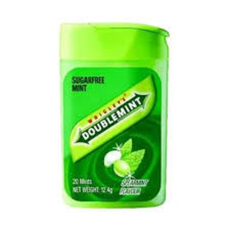 

permen doublemint peppermint spearmint 12.4 gr double canister 1 karton
