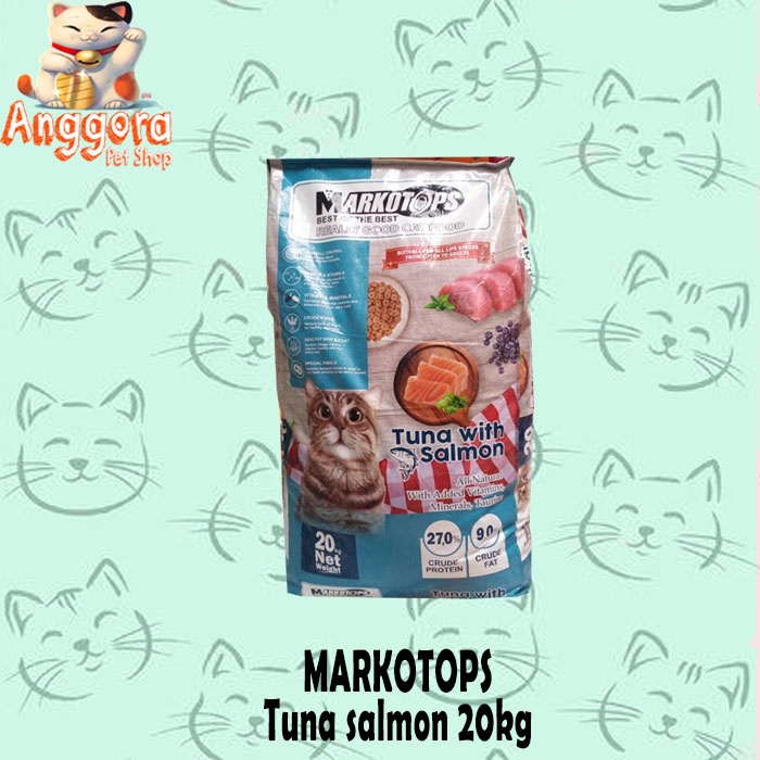 Makanan kucing kering Markotops 20kg adult Dry food (Ekspedisi)