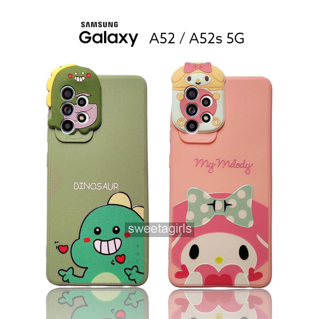 Casing Silikon Lucu untuk Samsung Galaxy A52 / A52s ( 4G / 5G ) - Case Pelindung Kamera Gemoy - Bisa Bayar ditempat - sweetacase.id - Case Cubit Lucu - Karakter -  Softcase - Case Gemoy - Kesing - Aesthetic - Boneka 3D