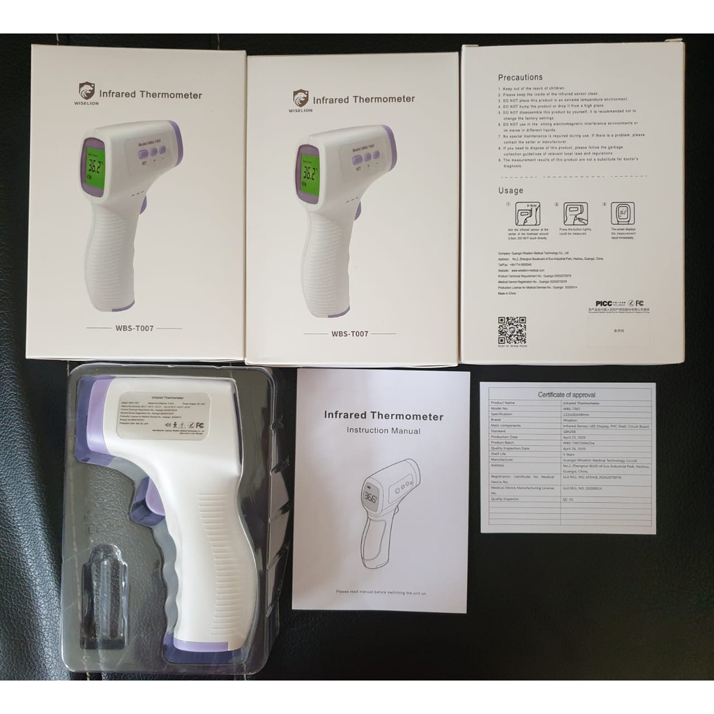 Termometer Infrared Thermometer Laser Tembak Pengukur Suhu LCD Alarm (READY STOCK NO PO) T10