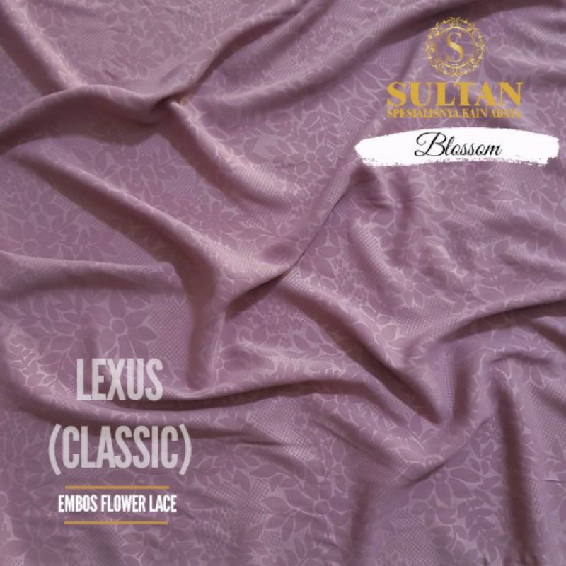 EMBOS FLOWER LACE LEXUS CLASSIC DUSTY PINK BLOSSOM