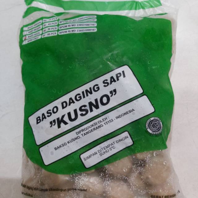 

Bakso polos kecil kusno