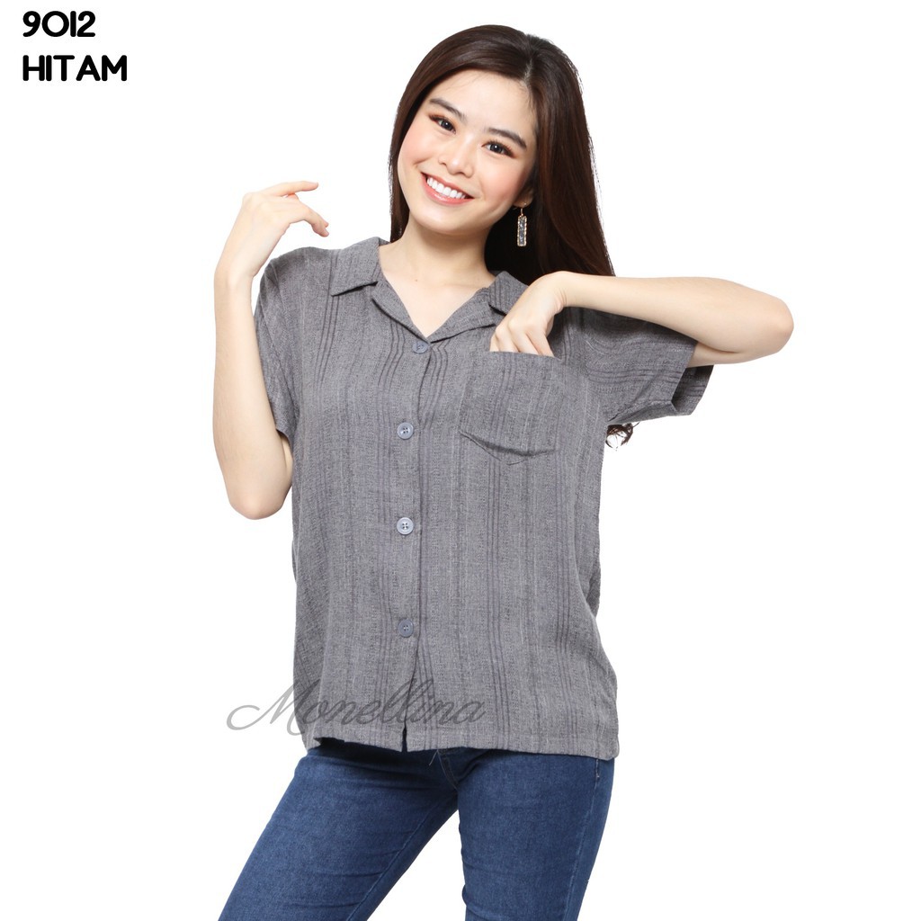 BL 6D1 9012 Baju  Blouse Atasan  Murah Wanita  kekinian  