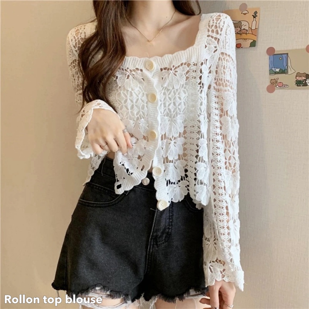 Rollon top blouse -Thejanclothes