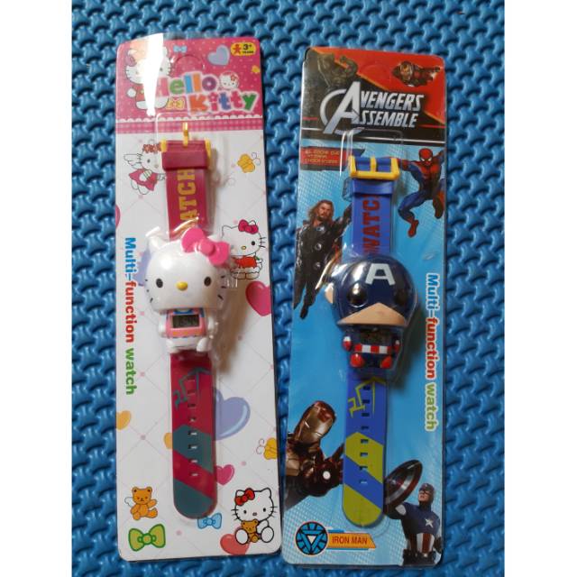 Jam tangan anak , jam anak perempuan , jam anak cowok , jam kitty , jam anak kitty