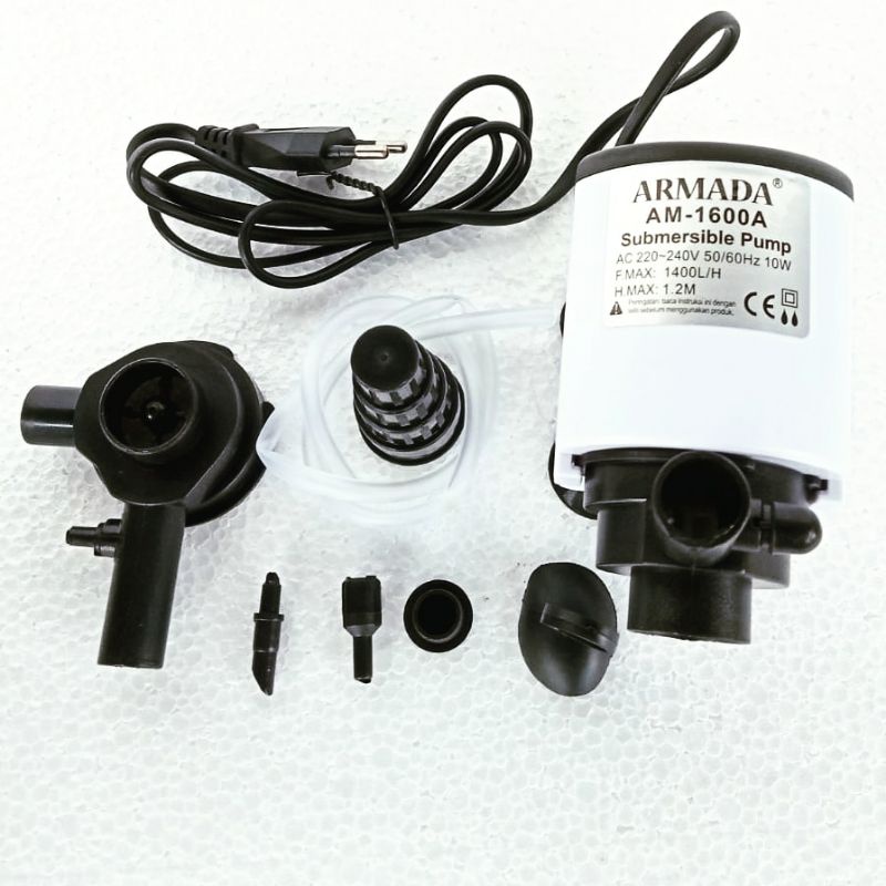 power head ph ARMADA AM 1600 A mesin pompa celup aquarium kolam filter water pump