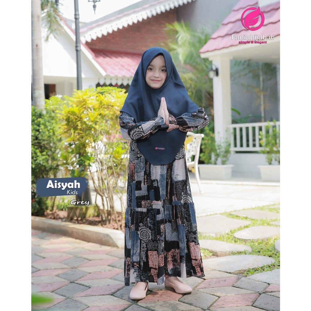 Aisyah Dress Kids Fania Hijab I Gamis Anak
