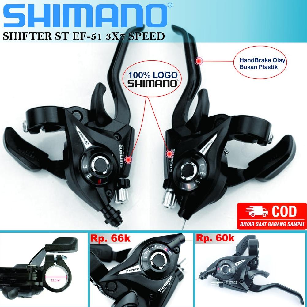 [Redy] SHIMANO Shifter EF51 7 Speed Operan Gigi Sepeda Gunung MTB Lipat