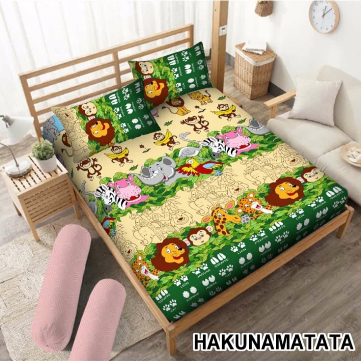 sprei karakter terbaru 180x200 160x200 (GRATIS Sarban &amp; Sargul) / seprei aesthetic homemade /sprei motif