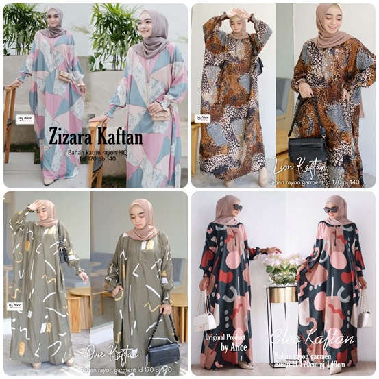 KAFTAN RAYON PREMIUM / 17.7 / KAFFY HENING AZYIKA NYLA CLEO ZIZARA LION OVIE / FREESIZE JUMBO / ALICE