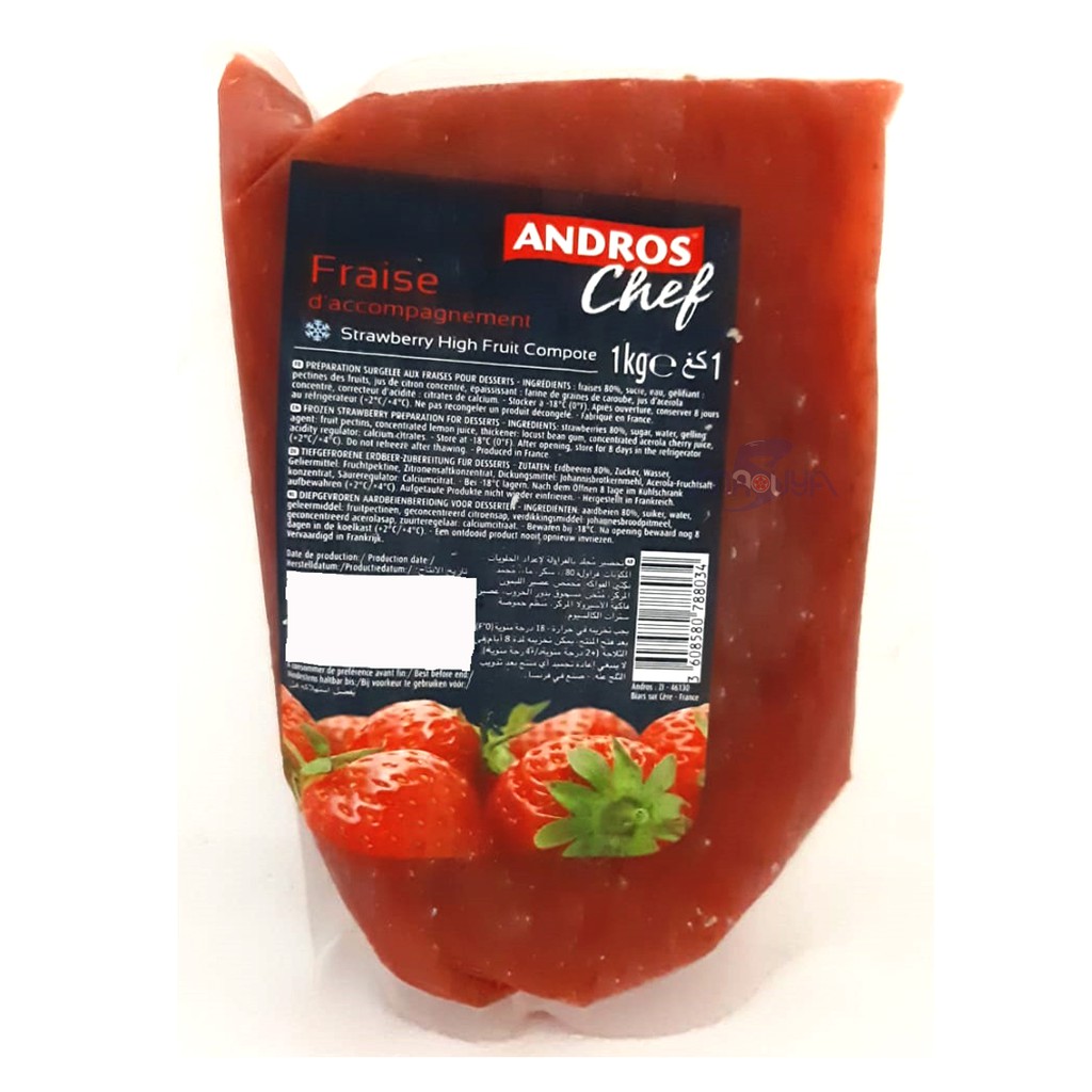 

Andros Frozen Fruit Compote Strawberry 1Kg - K0051