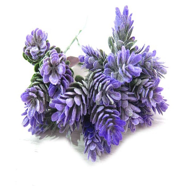 Tokyo 1 bunga plastik 1 stalk lupine bush (404383)-3