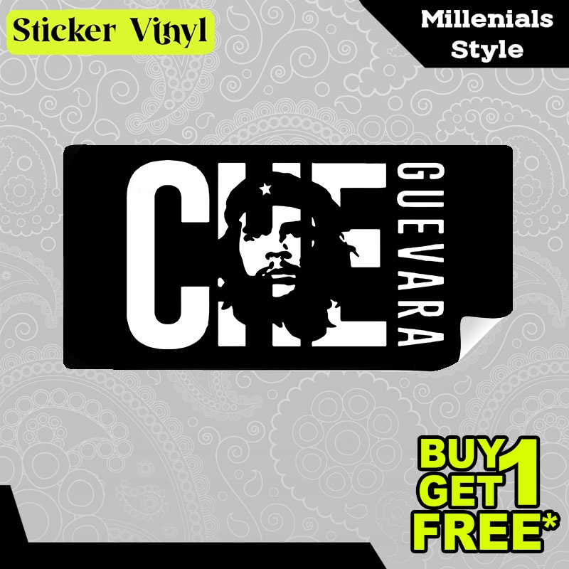 

Stiker Sticker Che Guevara Tokoh Revolusi Dunia Aesthetic Bahan Vinyl Satuan Anti Air