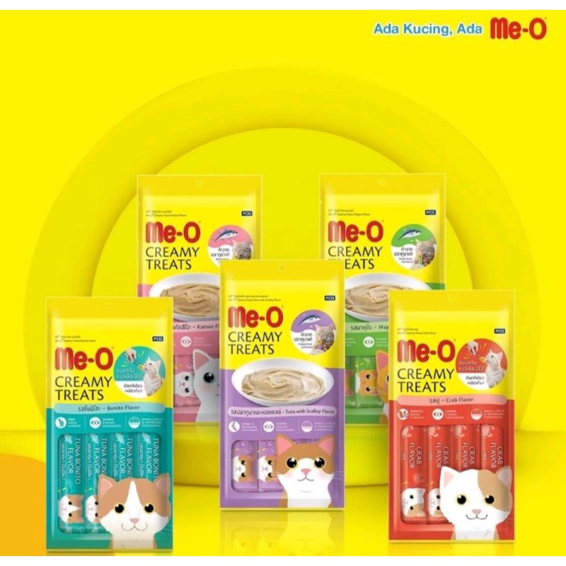 MeO creamy ARTHACAT KURAUN LIQUID SNACK Biocreamy cat stick cemilan makanan kucing creamy (15gx4)