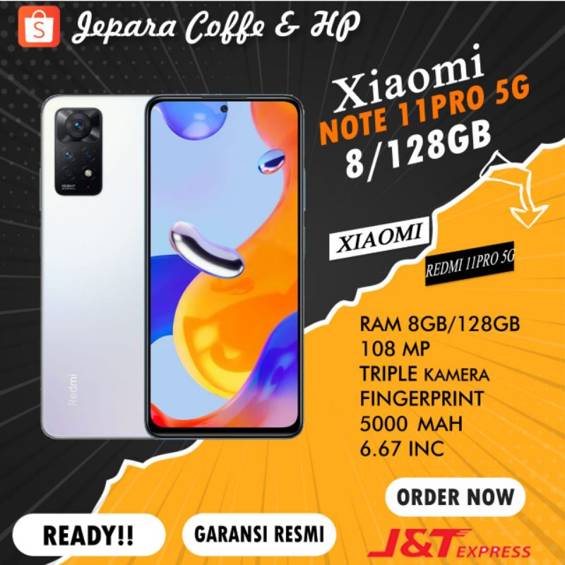 XIAOMI NOTE 11 PRO 5G RAM 8/128GB GARANSI RESMI