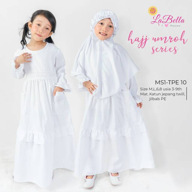 GAMIS PUTIH GAMIS MANASIK BY LABELLA