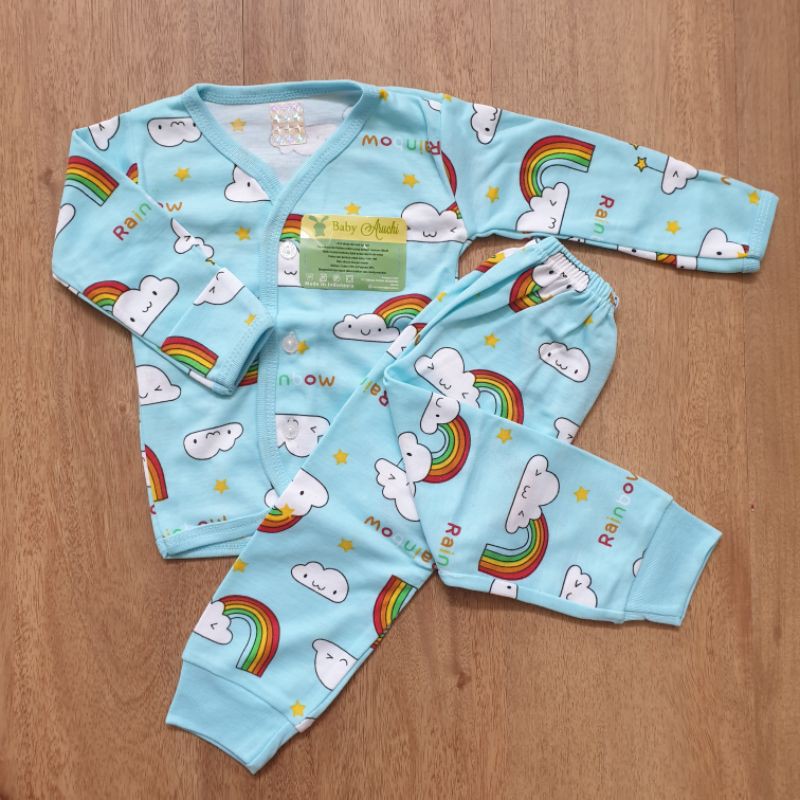 Velvet Junior Setelan Baju Panjang Bayi + Calana Panjang NEWBORN 0-3 Bulan Anti Alergi SNI