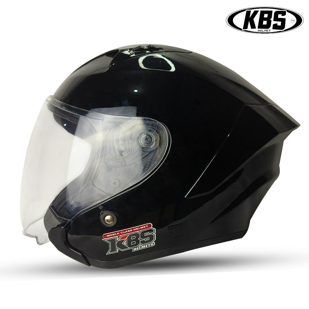 Helm Half Face KBS HAKAI KYRZ HITAM GLOSY / HELM PREMIUM UNTUK PRIA DAN WANITA DEWASA COD