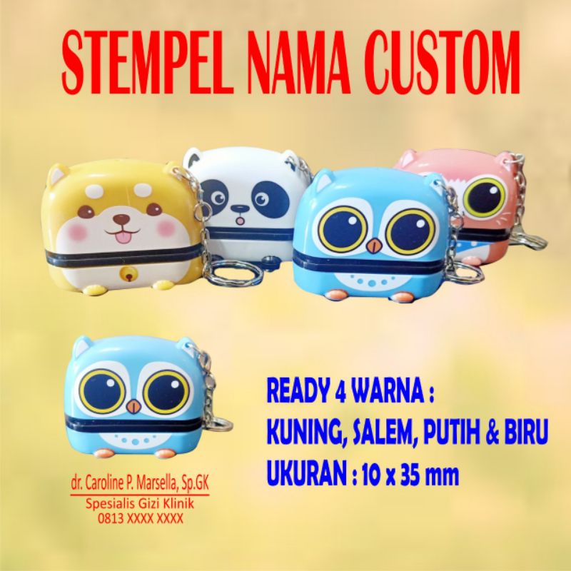 

Stempel Nama Custom Gantungan Kunci