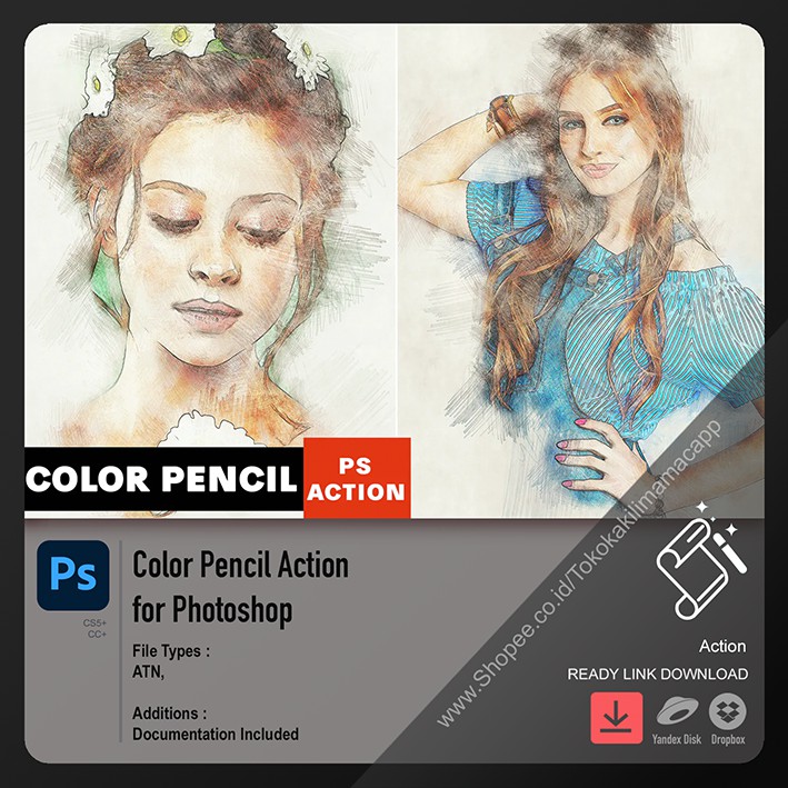 

Color Pencil Action for Photoshop