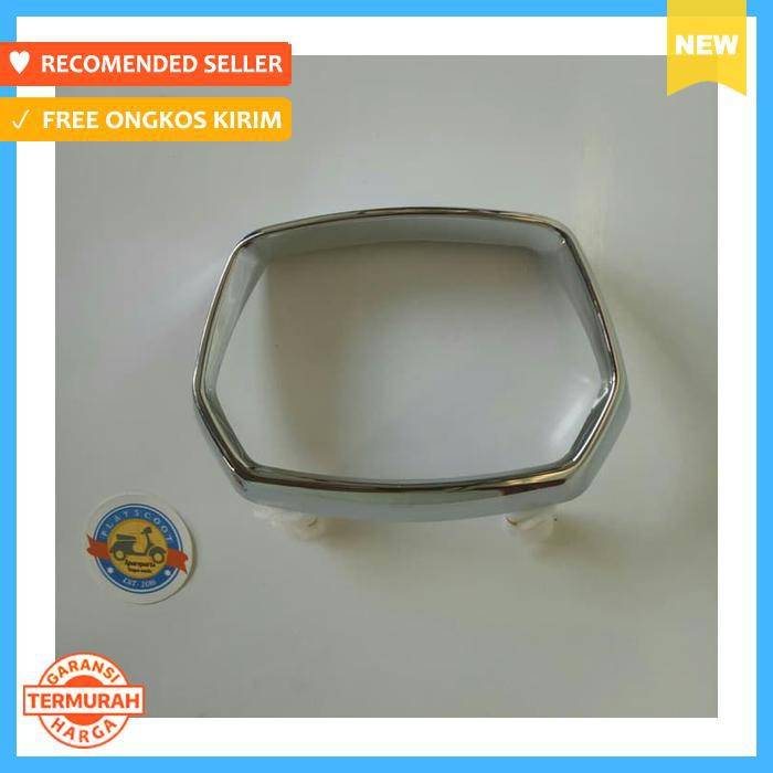 SPAREPART VESPA LIST CHROME RANGKA LAMPU UTAMA VESPA SPRINT ORIGINAL