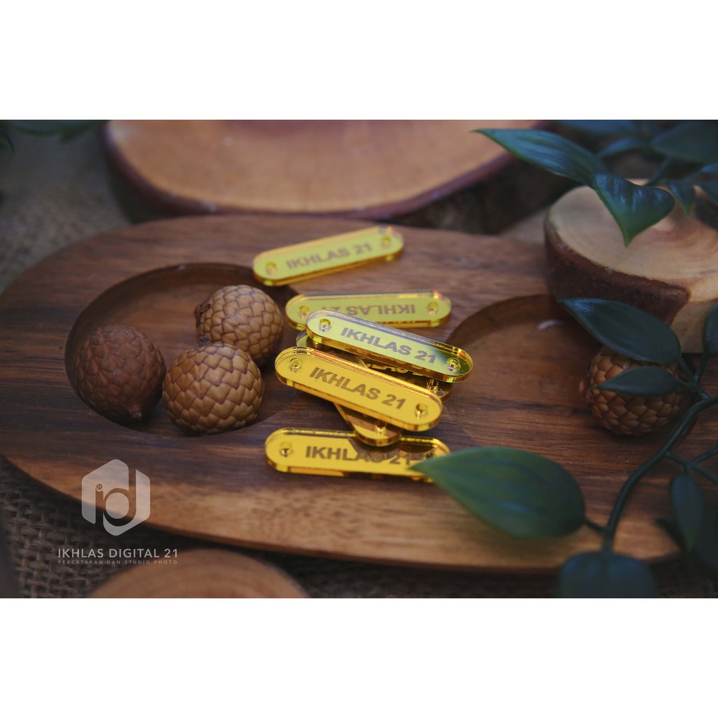 LABEL AKRILIK MIRROR / LABEL JILBAB/ LABEL HIJAB/LABEL AKRILIK
