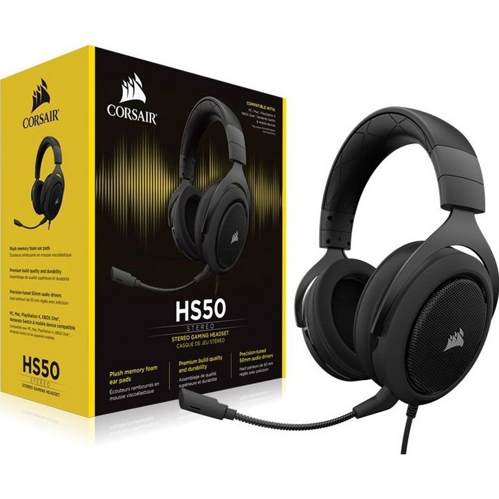 Corsair HS50 Pro Stereo Black Green - Gaming Headset