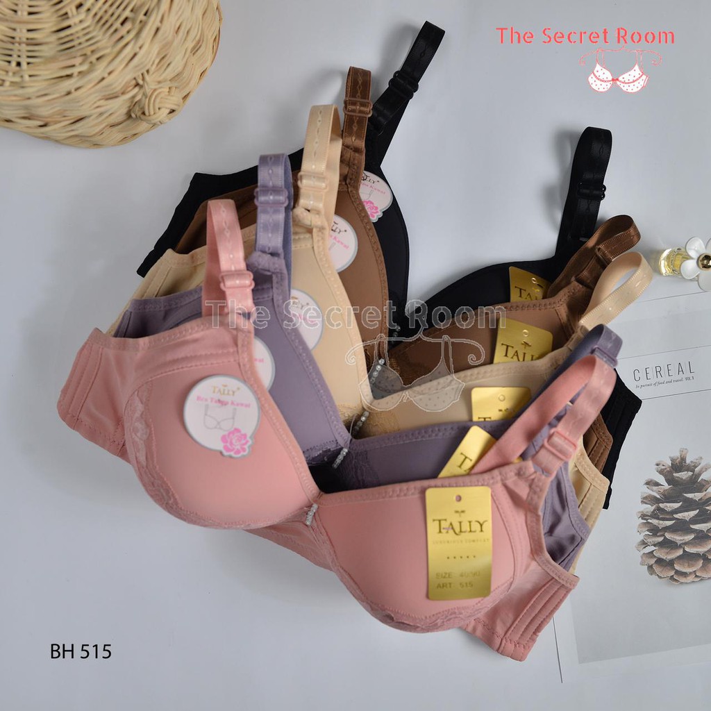 TALLY BRA BH 515 I CUP B BESAR | TANPA KAWAT I BUSA TIPIS I SIZE 36-42