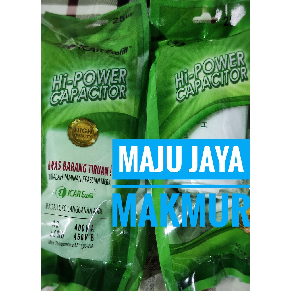 kapasitor capasitor elko 80 mf bulat ICAR