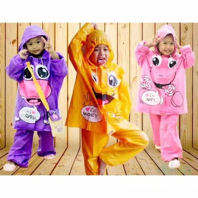 Jas Hujan Anak Kido / Jas hujan anak tas / Setelan anak Terlaris / Mantel Anak populer / Hadiah kado