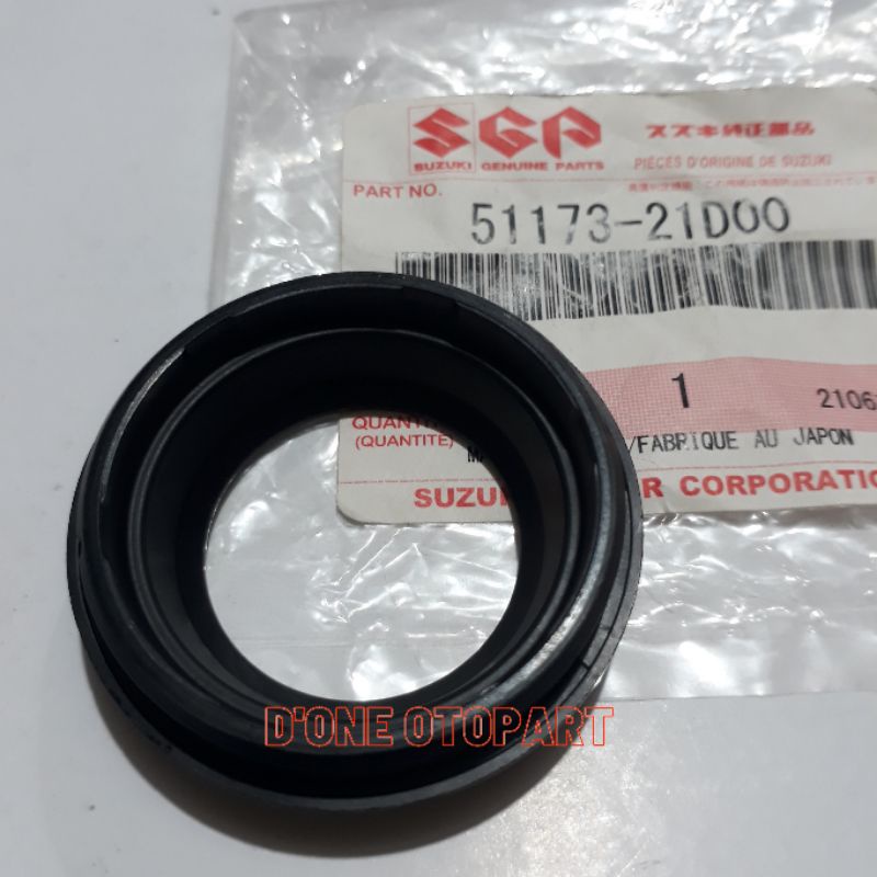 SIL PENUTUP SOK DEPAN SATRIA 2 TAK HIU LUMBA ASLI ORI SUZUKI 51173-21D00
